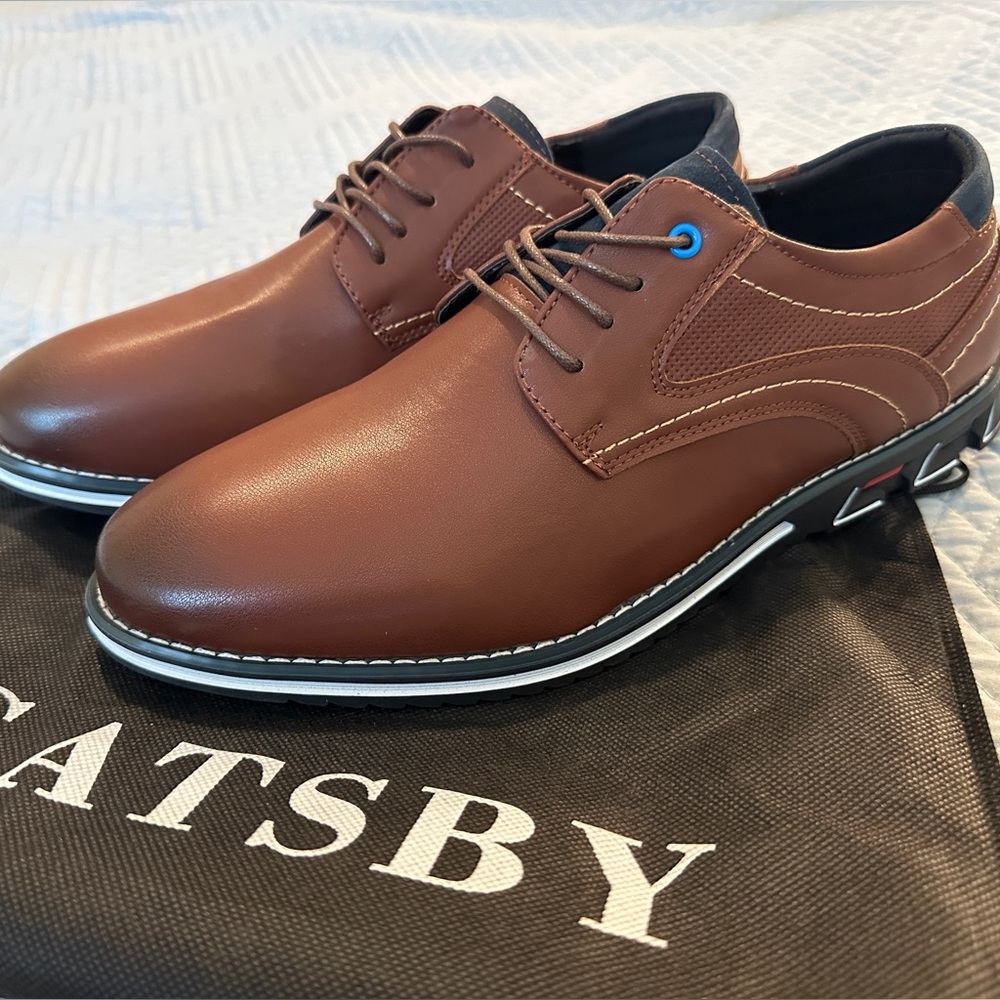 NIB OXFORD DRESS SHOES Brown, men’s size 11, leather